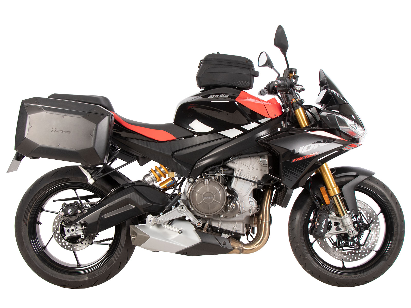 C-Bow side carrier black for Aprilia Tuono 660 Factory (2022-) Hepco & Becker