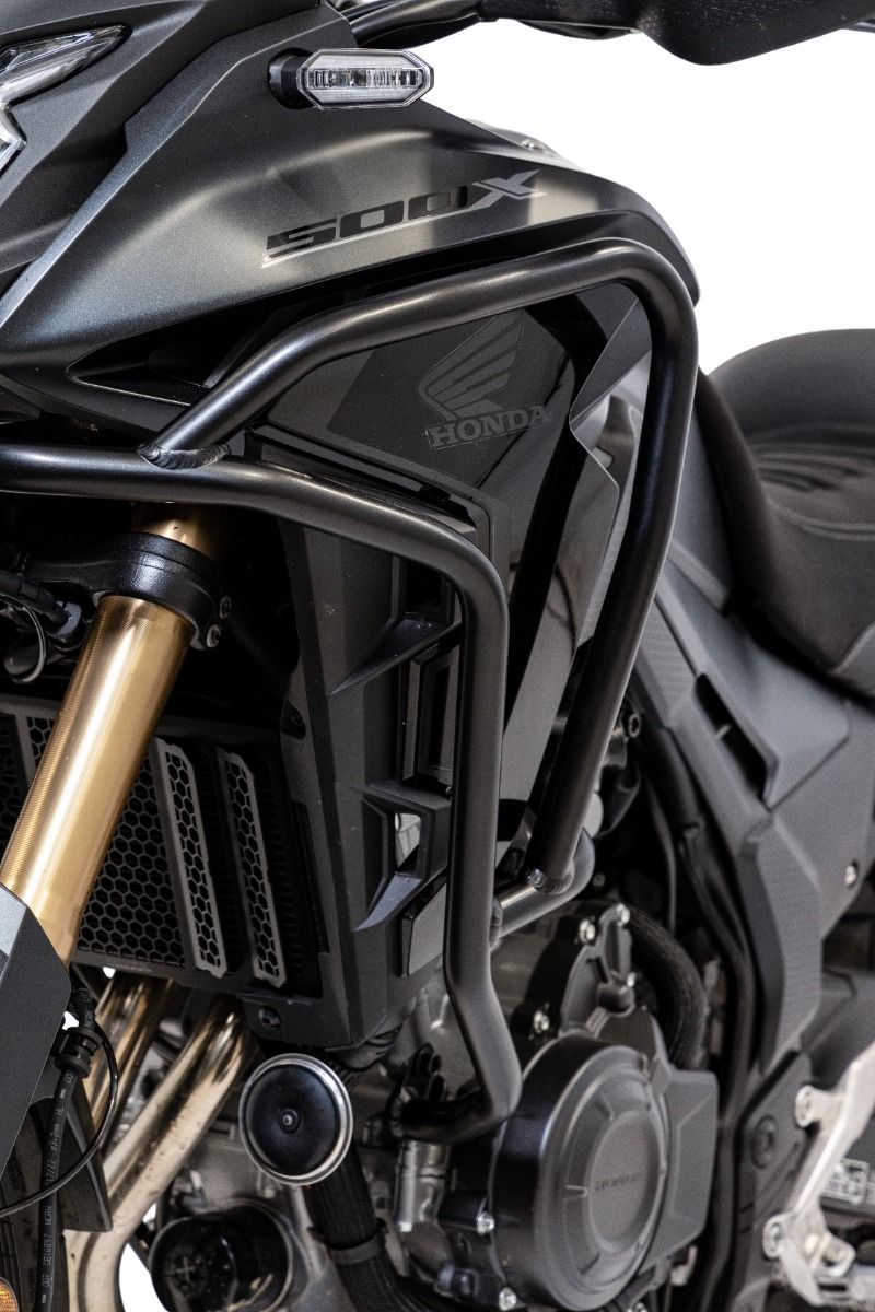 Crash bar made of aluminum, top for Honda CB 500 X, black