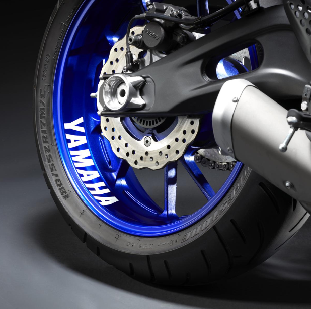 Reflective rim sticker for rear wheel original Yamaha
