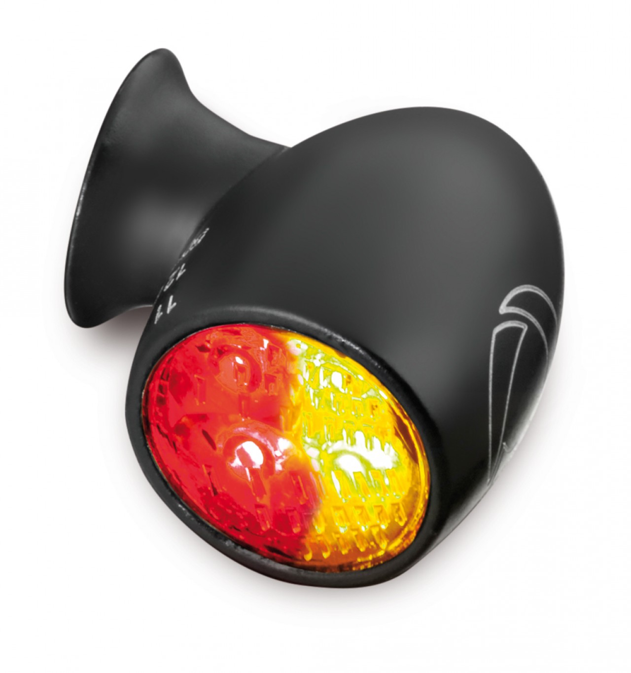 Kellermann turn signal, rear and brake light, Atto DF, steel, LED, HL/HR 12 V, black matt