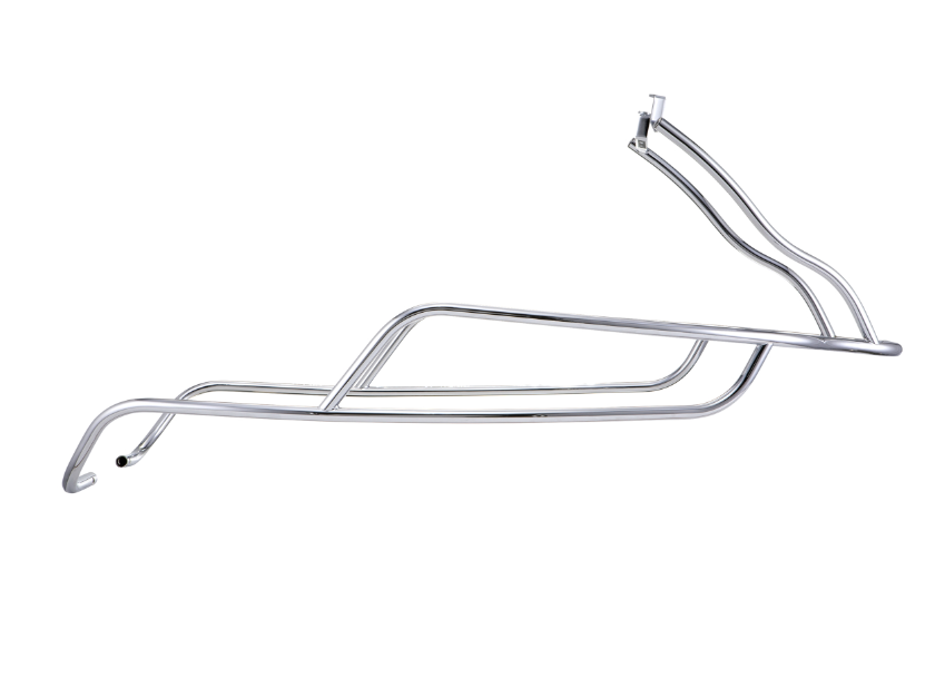Crash bar side hood rear for Vespa GTS /GTS Super /GTV /GT 60, 125-300ccm, chrome