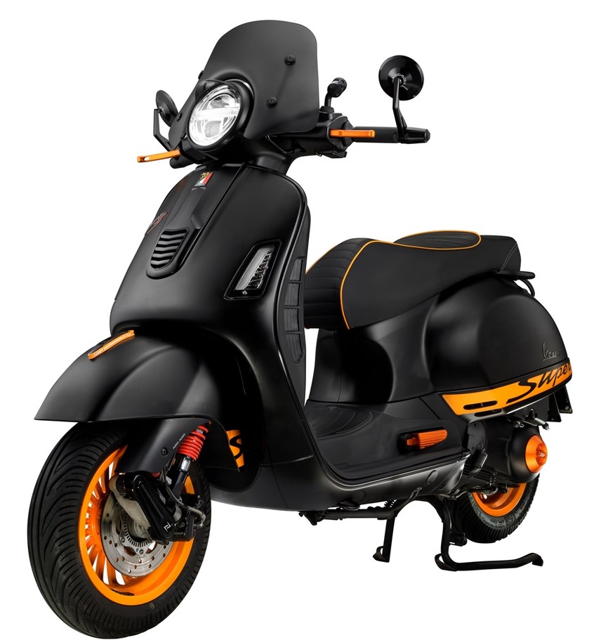 Cover vario lid for Vespa, orange matt