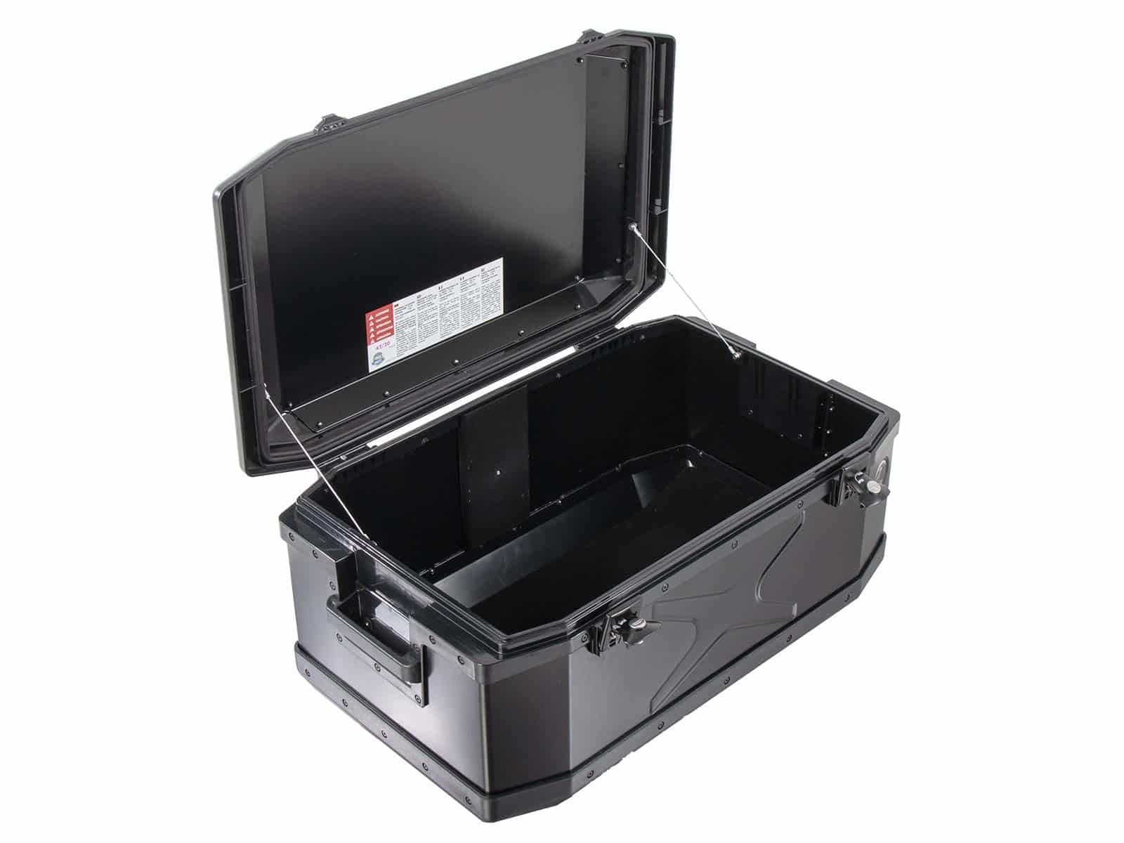 Alu-Topcase Xplorer 60 Liter Aluminum black Hepco & Becker