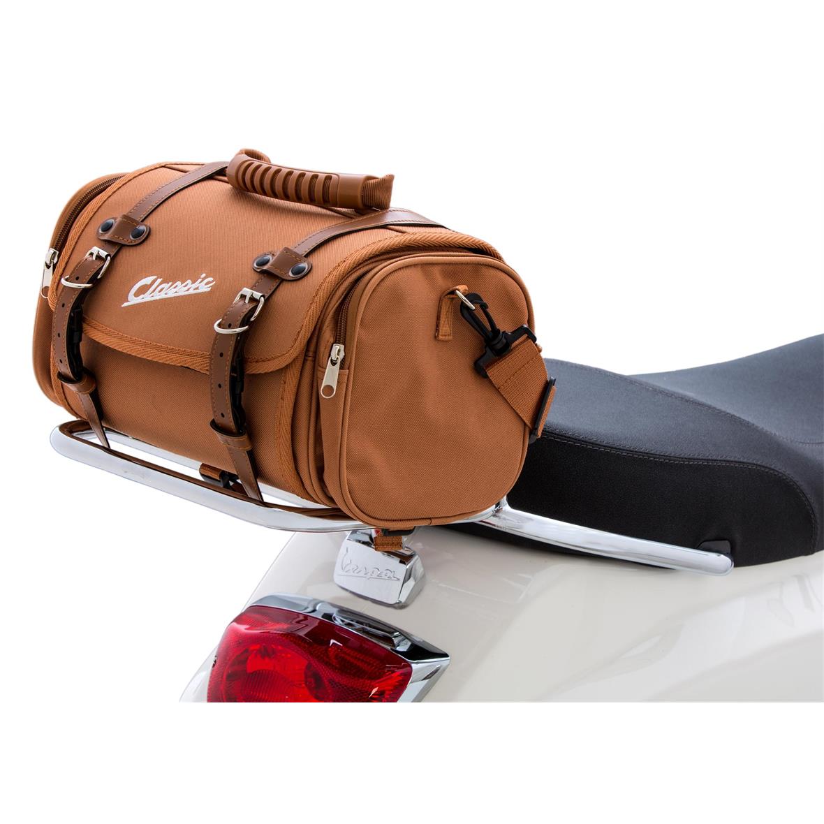 Bag "Classic" small for Vespa - brown, nylon