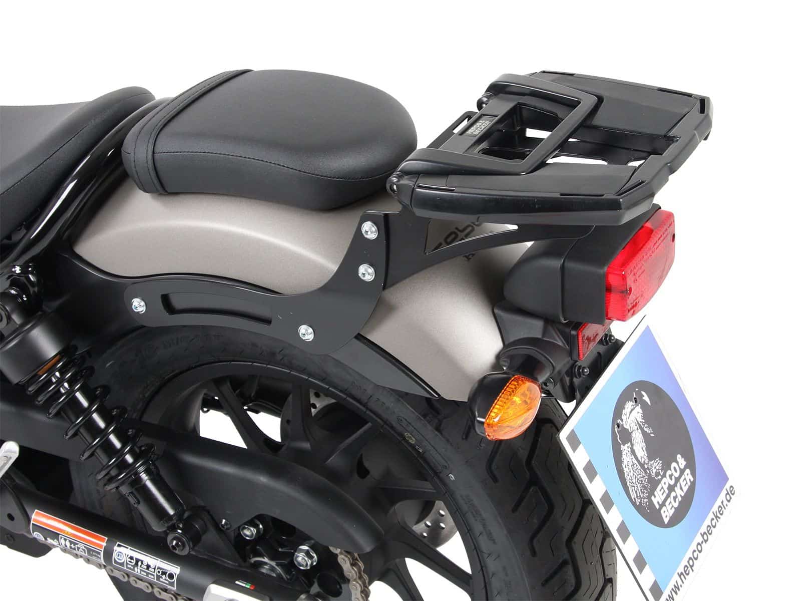 Easyrack top case carrier black for Honda CMX 500 Rebel (17-) Hepco & Becker
