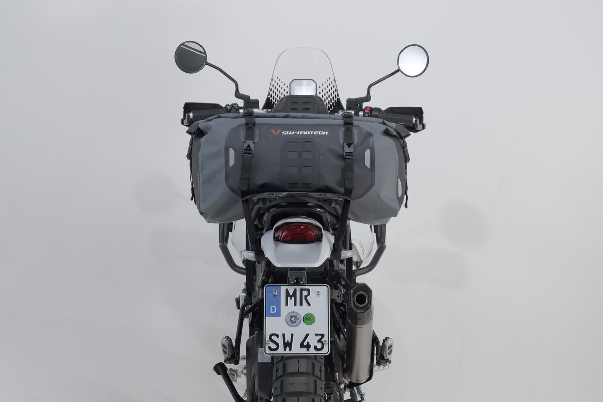 Drybag 350 rear bag for Aprilia SL 750 Shiver, black / gray - SW Motech