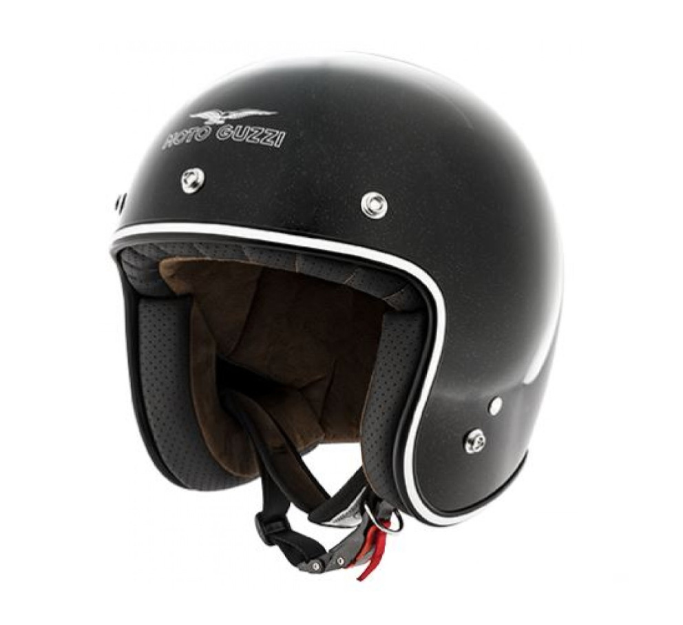 Moto Guzzi jet helmet Metalflank helmet black