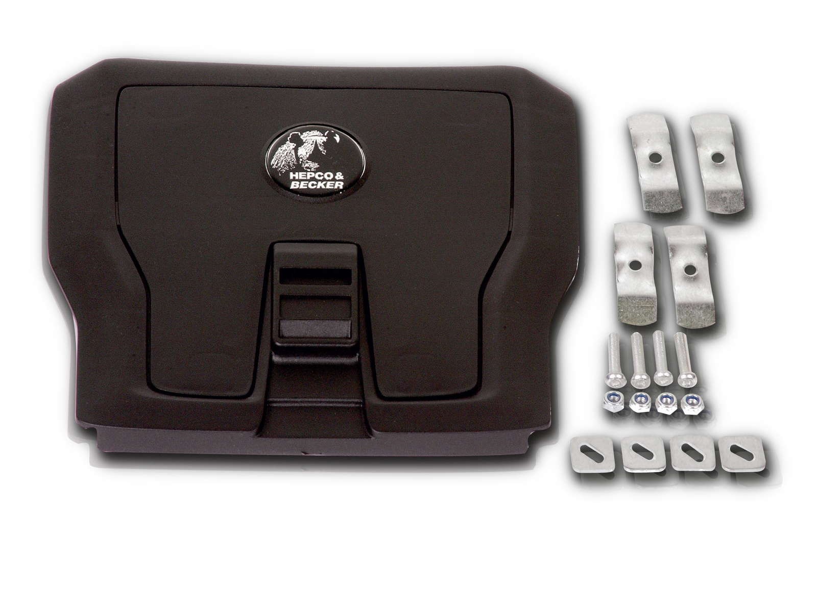 Journey Topcase 50 silver incl. Universal topcase pallet for third-party carriers Hepco & Becker