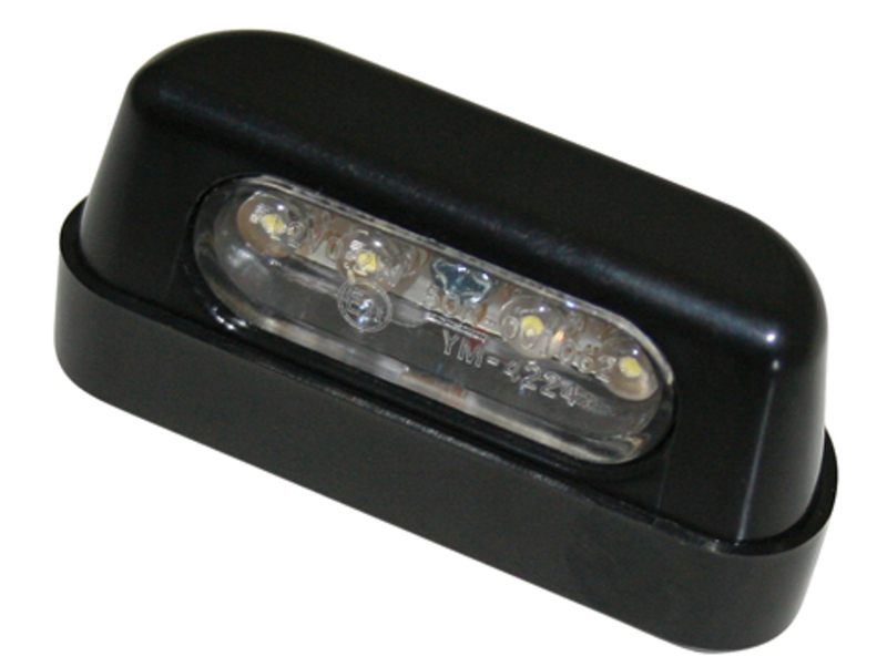 HIGHSIDER smart LED license plate light black ABS plastic (1pc)