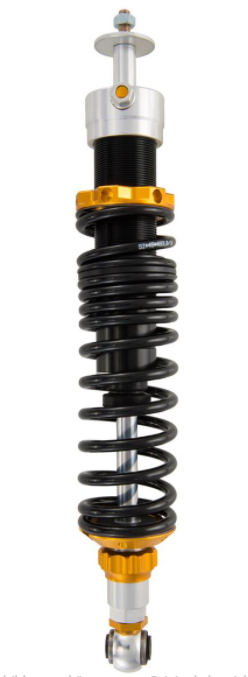 Rear shock absorber for Vespa Primavera/Sprint 125-150cc ('14-), black/silver/orange