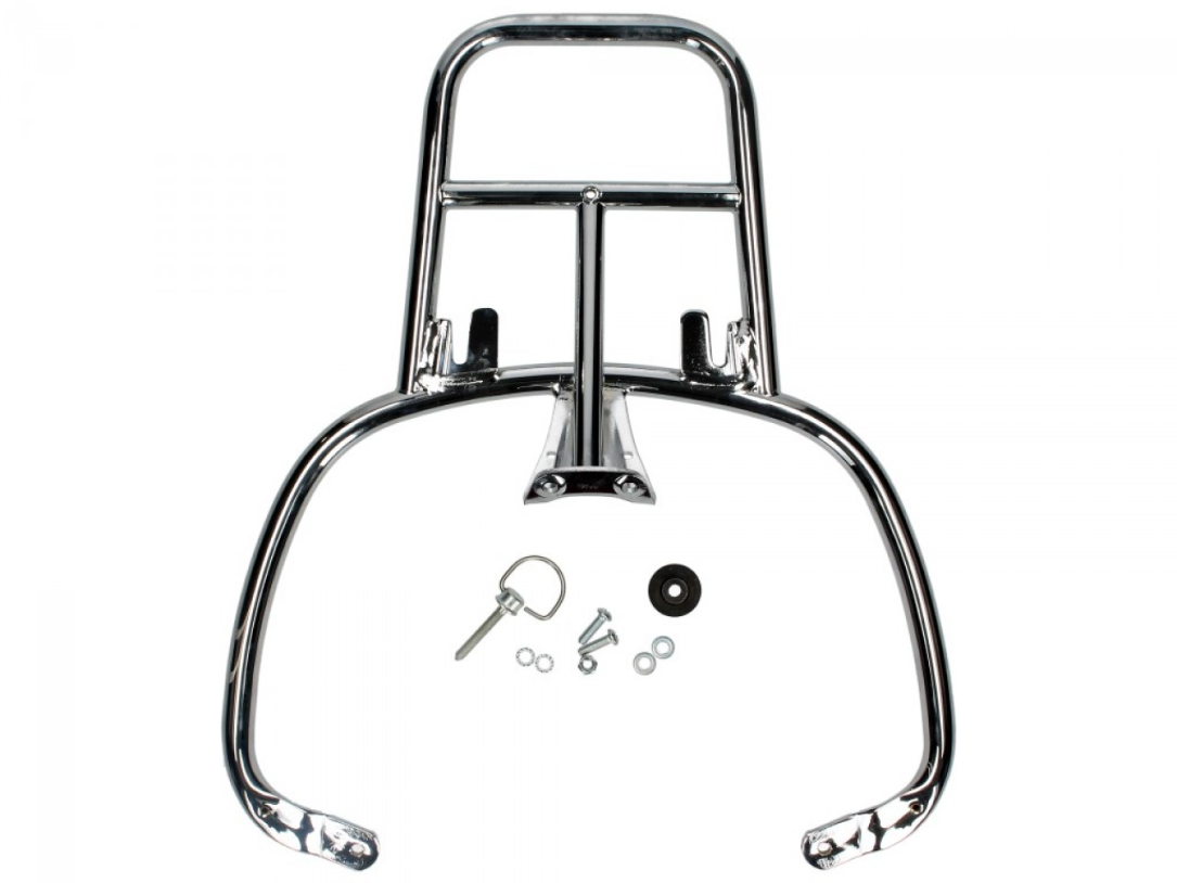 Top Case luggage carrier chrome Vespa Primavera / Sprint / Elettrica