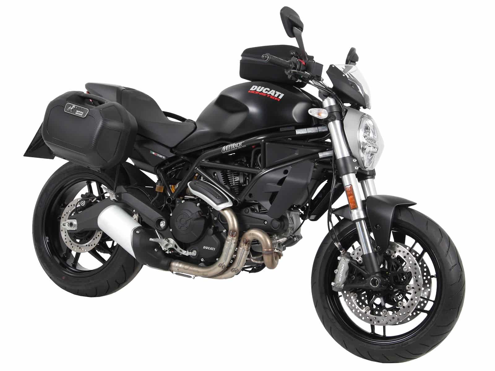 C-Bow side carrier black for Ducati Monster 797 (17-20) Hepco & Becker