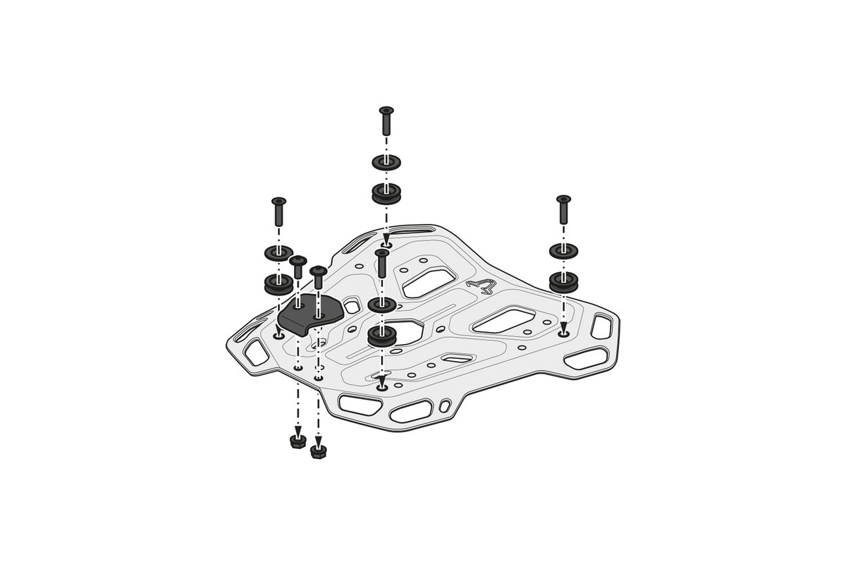 SW-Motech ADVENTURE-RACK luggage rack for Honda XL 750 Transalp (23-) SW-Motech