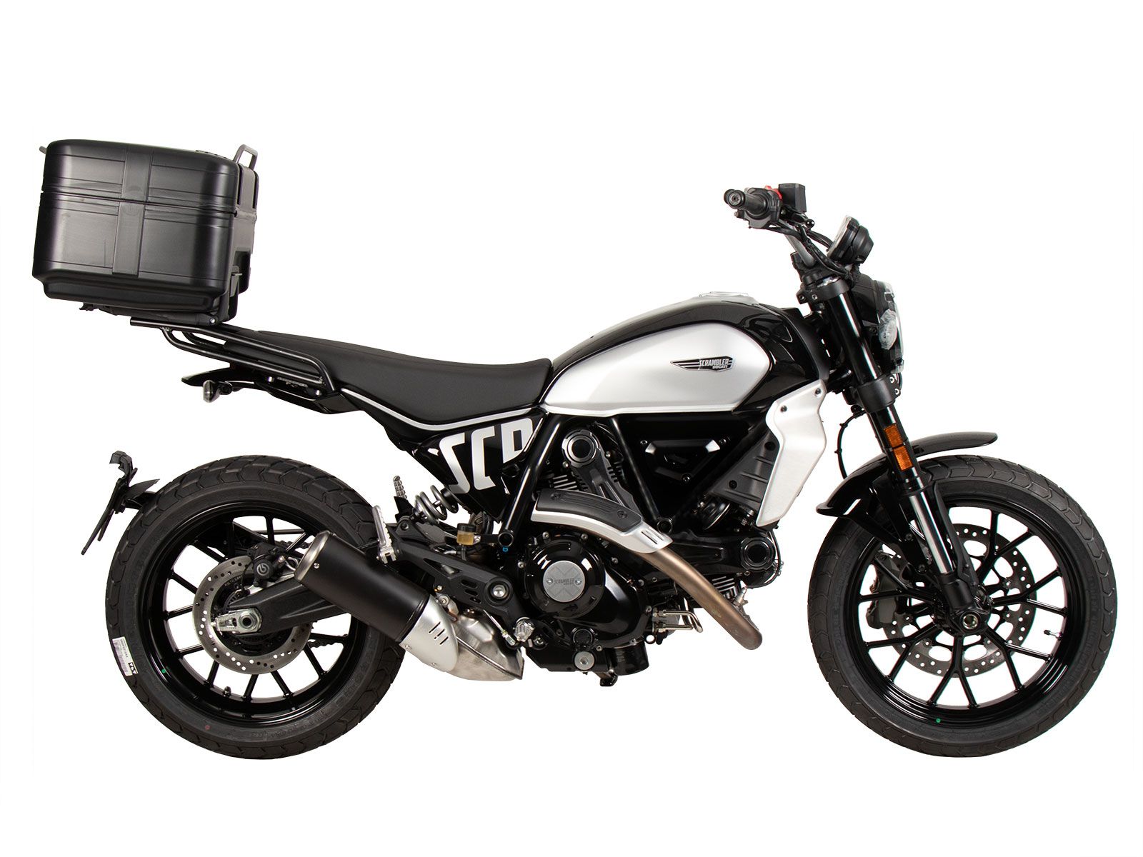 Alurack top case carrier black for Ducati Scrambler 800 Icon (23-) Hepco & Becker