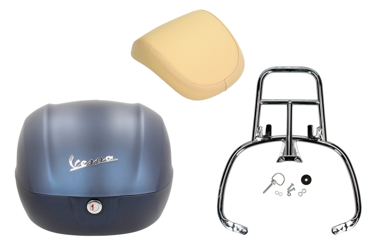 Original top case 36L for Vespa GTS 125/310 and GTV 310 - dark blue / 288/A