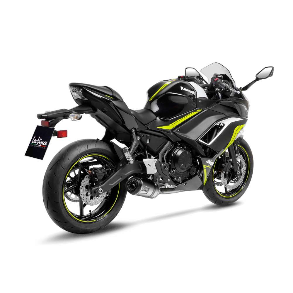 LeoVince complete system LV One Evo for Kawasaki Ninja /Versys /Z 650, silver, E-approval