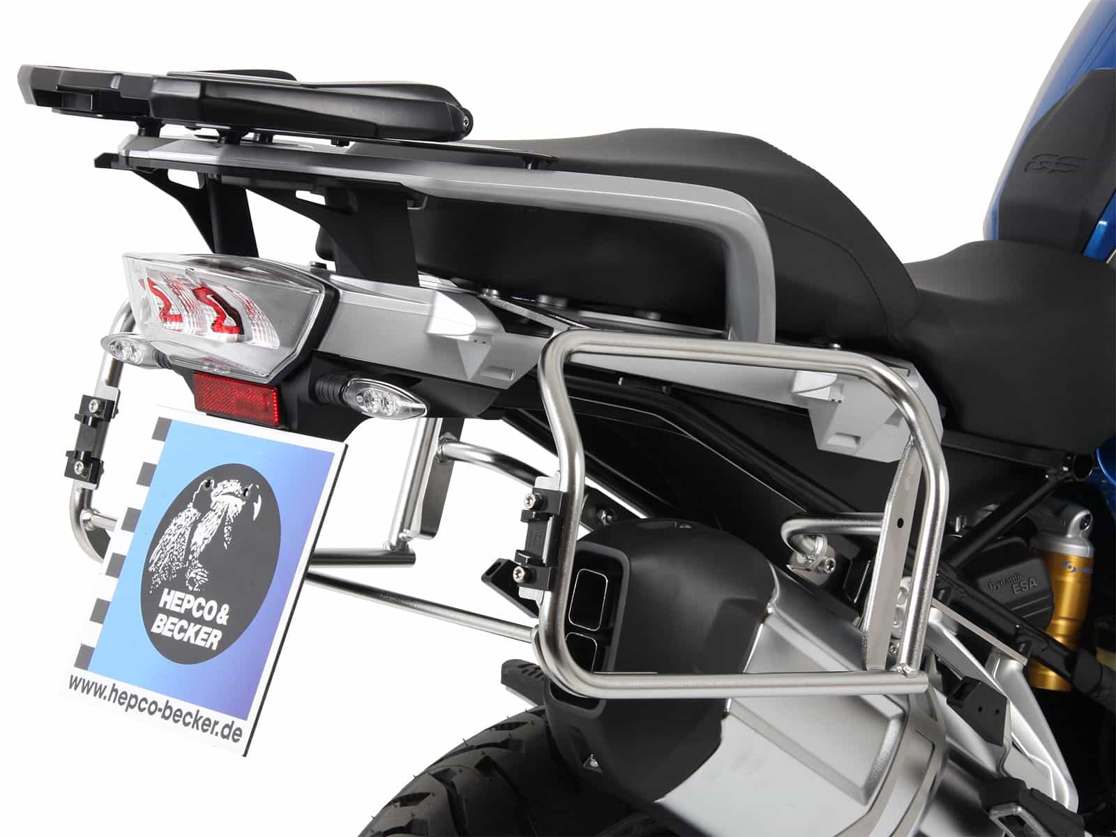 Case carrier set Cutout carrier incl. case set Xplorer Cutout silver for BMW R 1200 GS LC Adventure