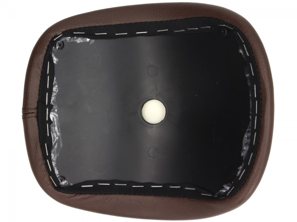 Original genuine leather back cushion for Vespa Primavera / Sprint / Elettrica - Brown