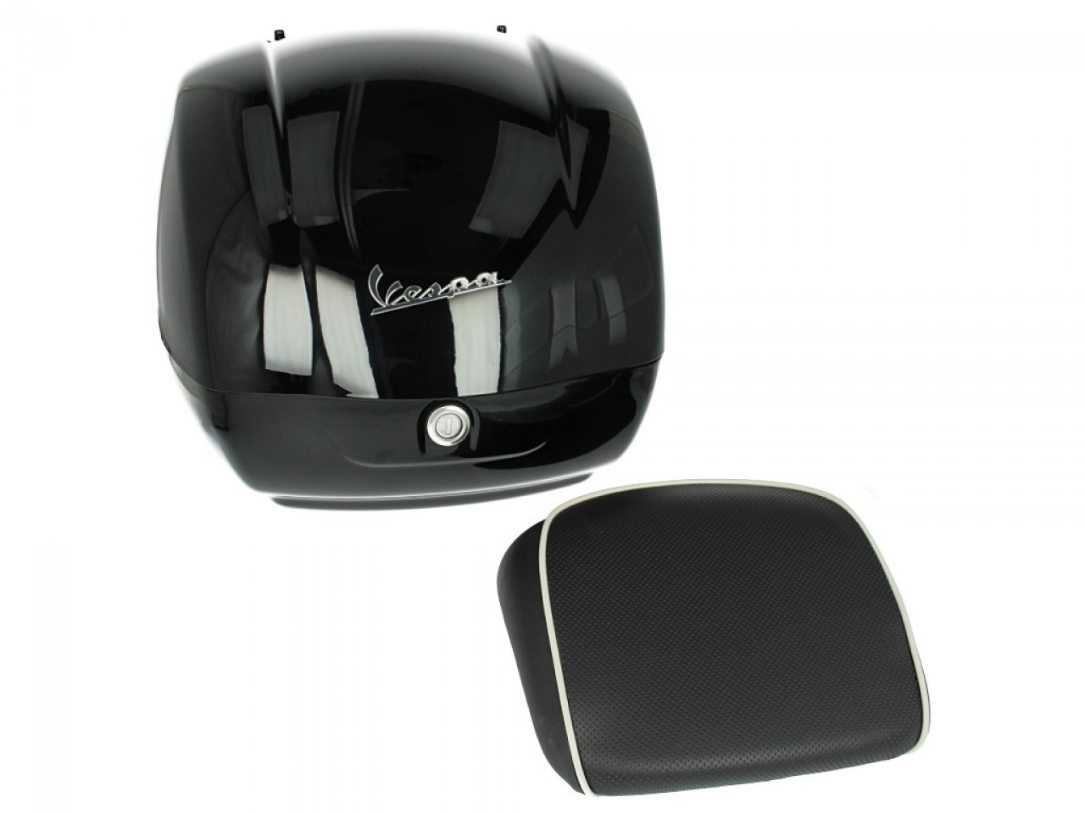 Original top case for Vespa GTS - 90 Black glossy 094 36L My 19