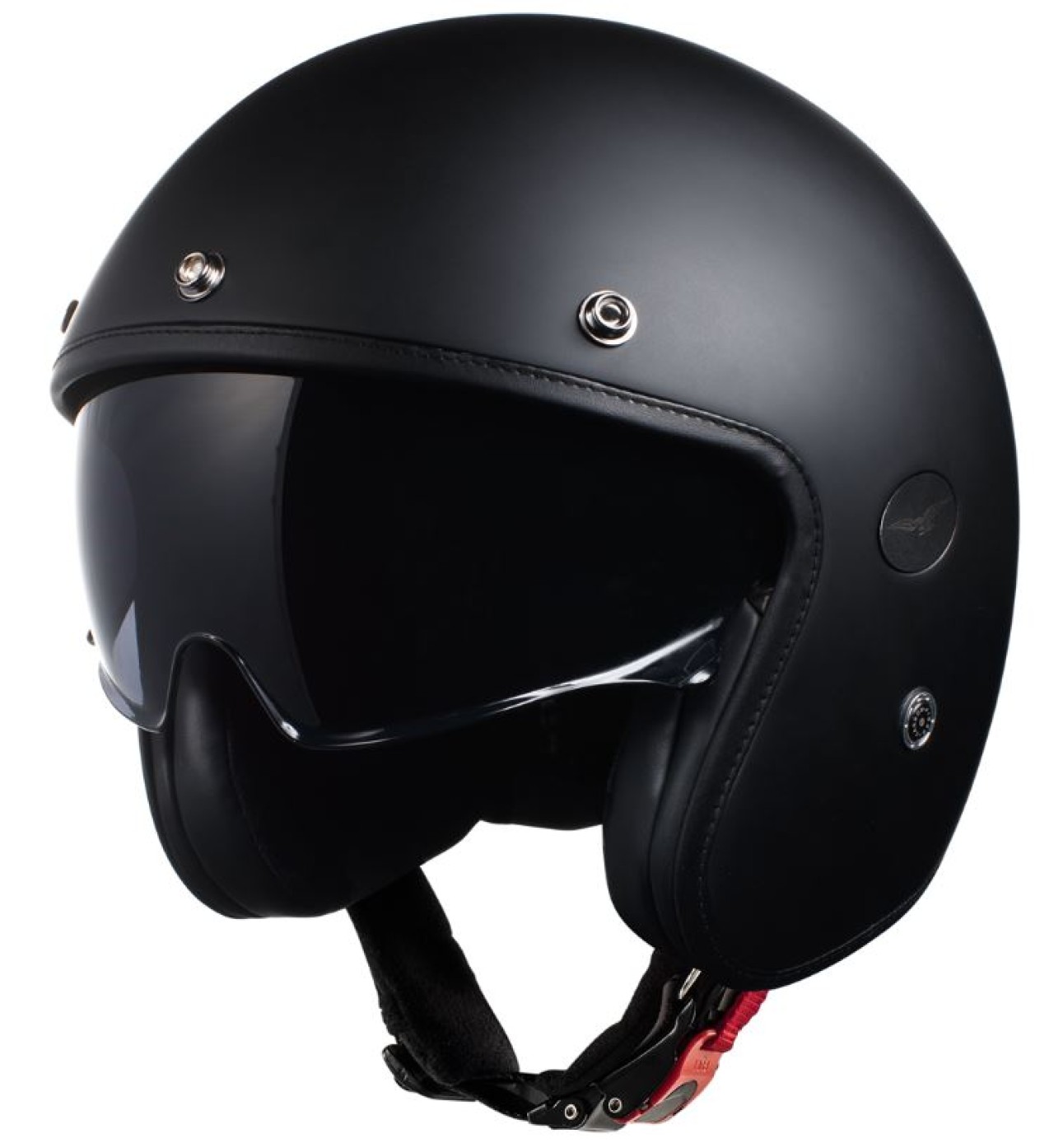 Moto Guzzi jet helmet Carbon black