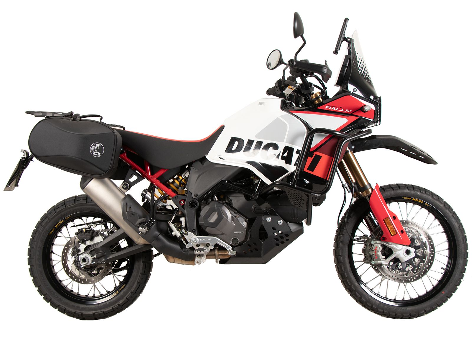 C-Bow side carrier black for Ducati DesertX Rally (24-) Hepco & Becker