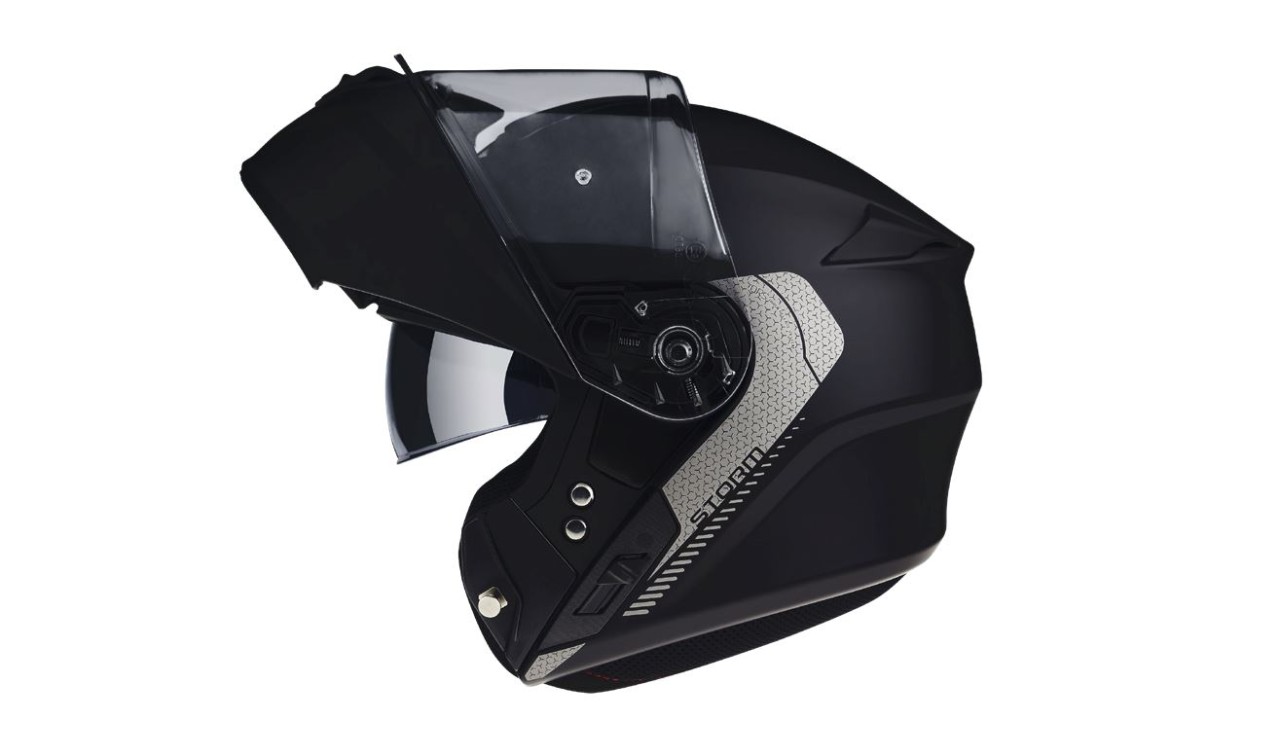 Axxis flip-up helmet, Storm SV Solid, black matt
