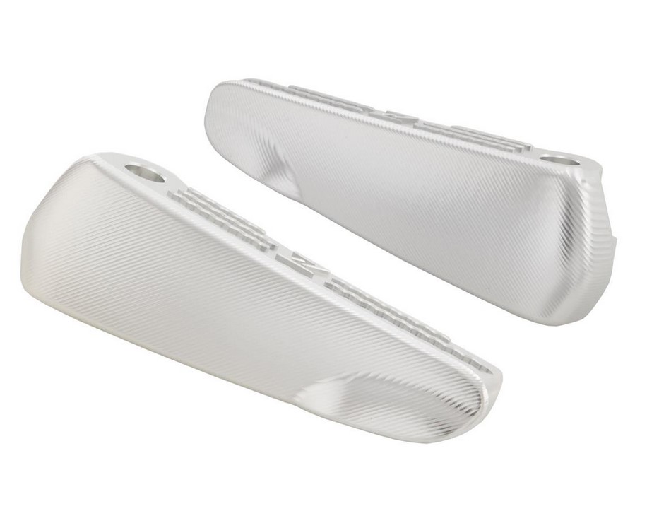 Footrests, right and left for Vespa GTS/GTS Super/GTV/GT 60/GT/GT L 125-300ccm, silver