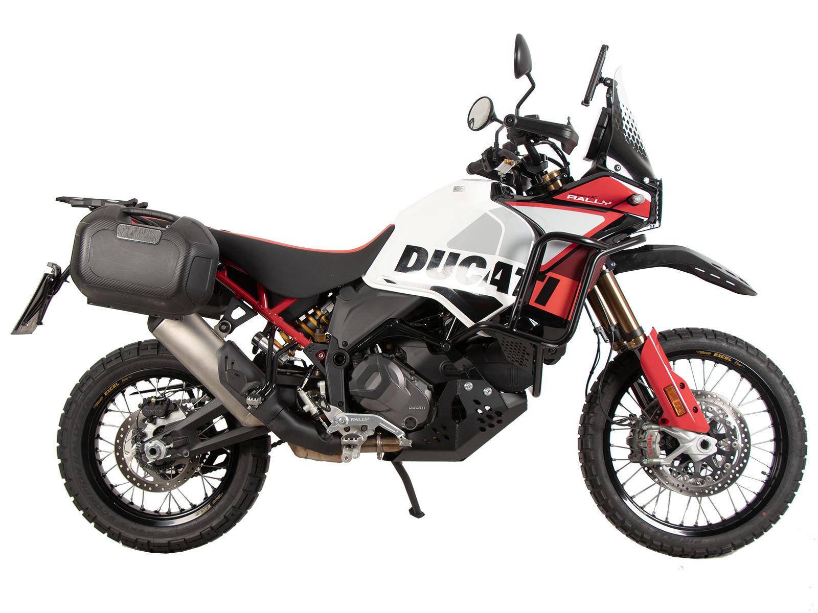 C-Bow side carrier black for Ducati DesertX Rally (24-) Hepco & Becker