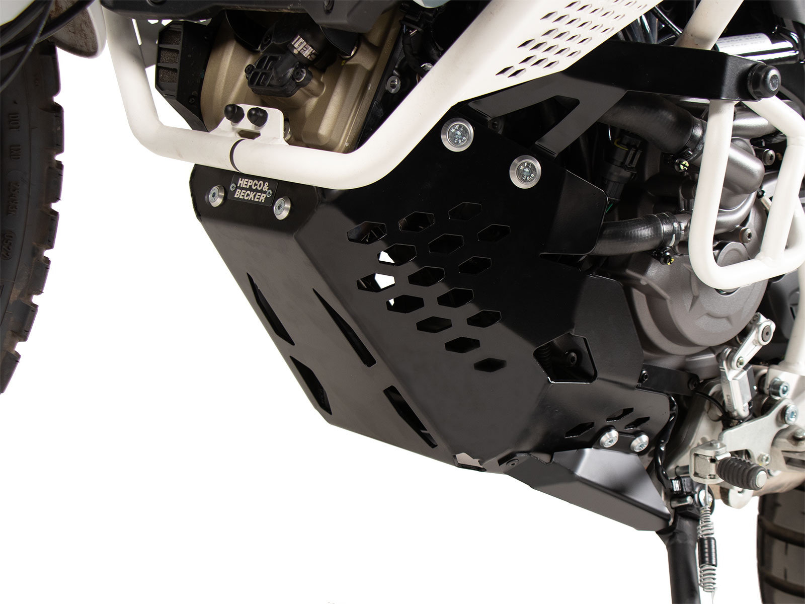 Engine protection plate black for Ducati Desert X Rally (24-) Hepco & Becker