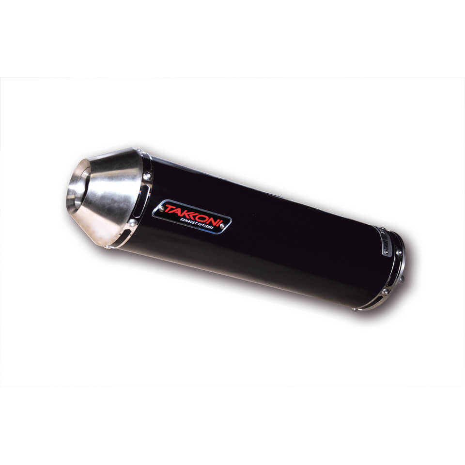 Takkoni rear silencer Honda CBR 900 RR Fireblade, stainless steel black, E-approved