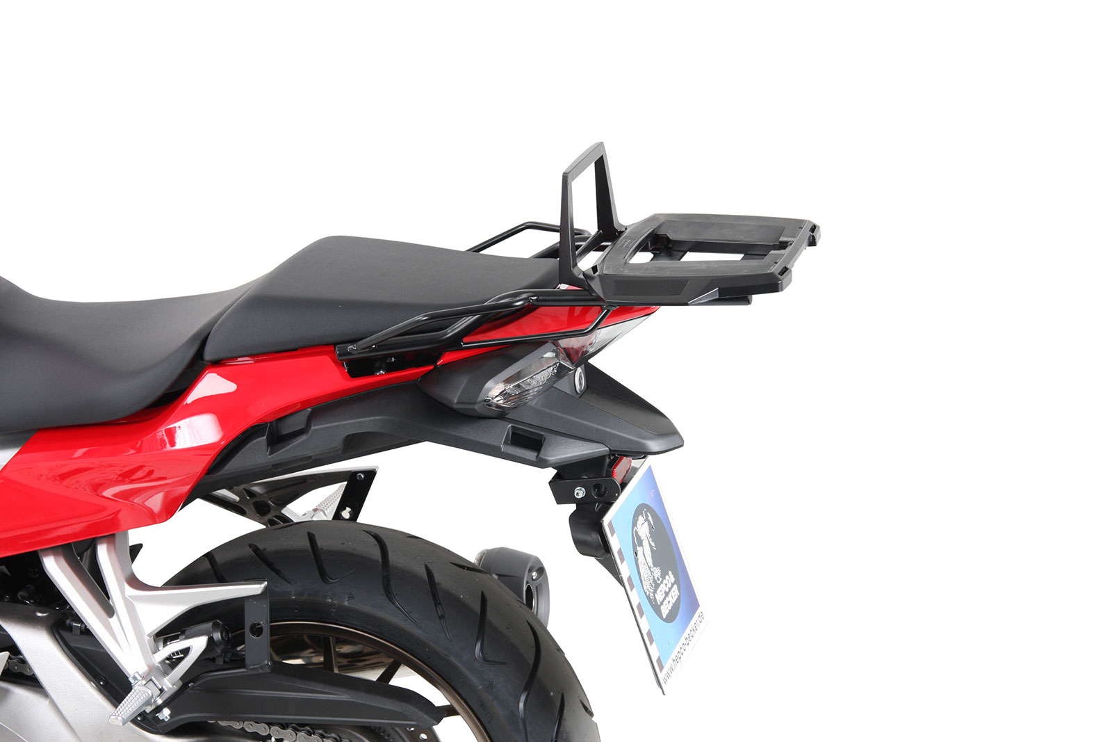 Alurack top case carrier black for Honda VFR 800 F (14-20) Hepco & Becker
