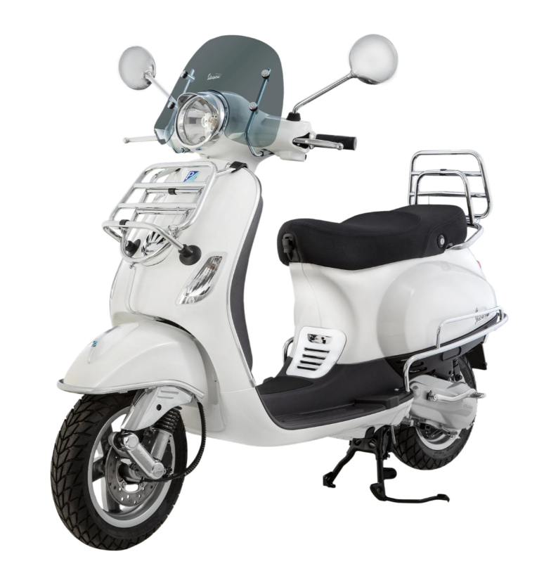 Crash bar side cover for Vespa LX/LXV/S 50-150cc, chrome