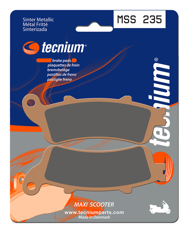 Tecnium Maxi Scooter sintered metal brake pads - MSS235