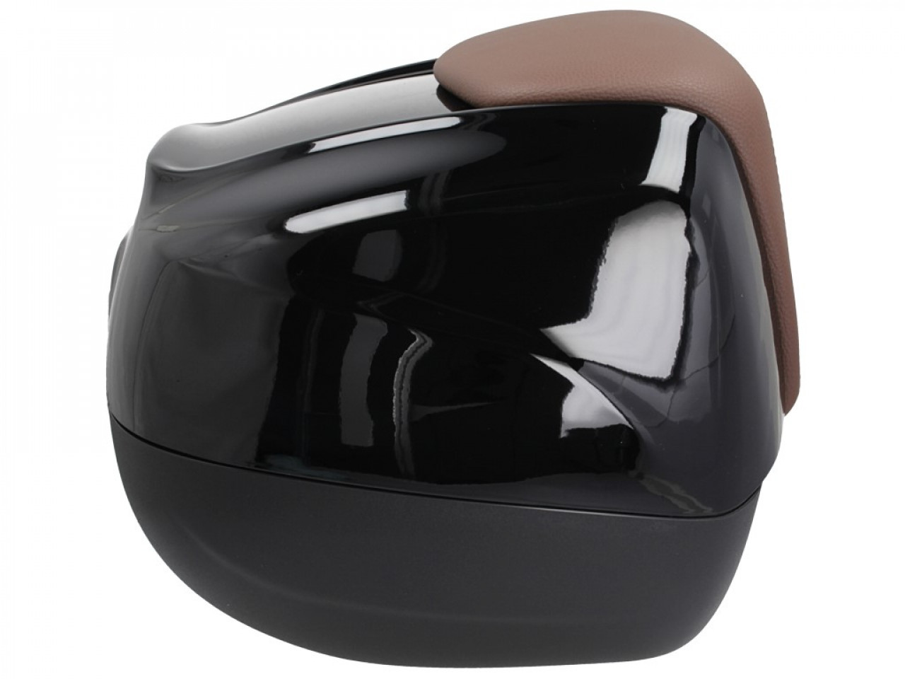 37L Top Case with Backrest for Piaggio Beverly 300/350 (18-20) - Black 90/B