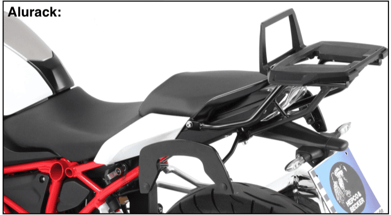 Alurack top case carrier black for BMW R 1250 R (19-) Original Hepco & Becker