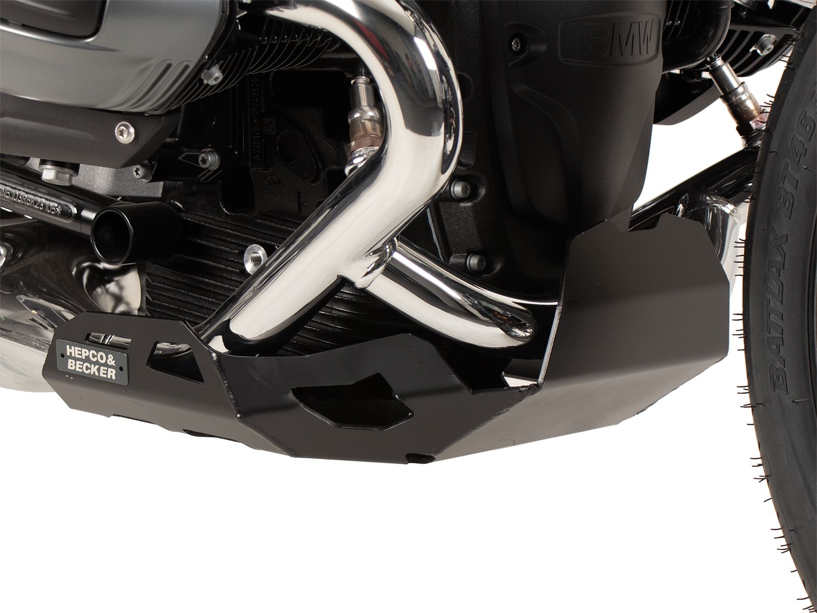 Engine protection plate black for BMW R 12 (24-) Hepco & Becker
