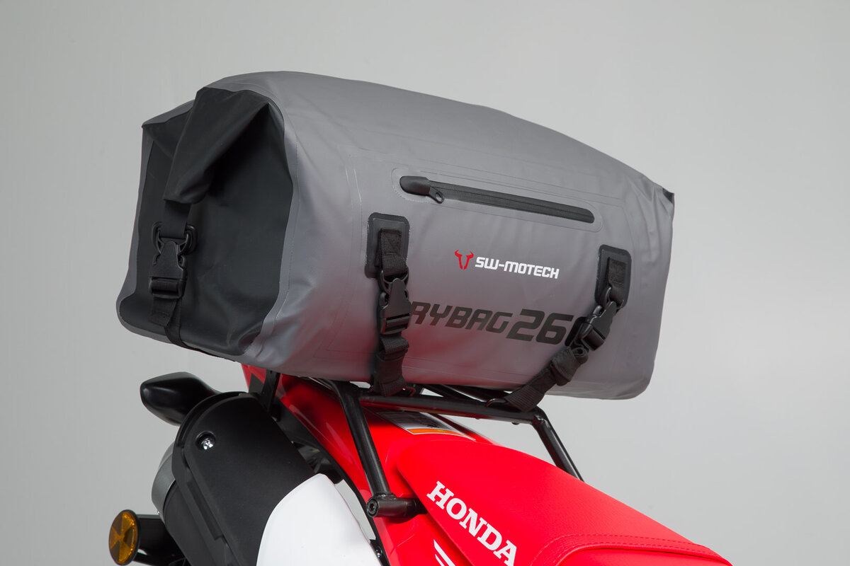 SW-Motech Drybag 260 tail bag for Kawasaki VN 900 Classic /Custom, gray / black - SW Motech
