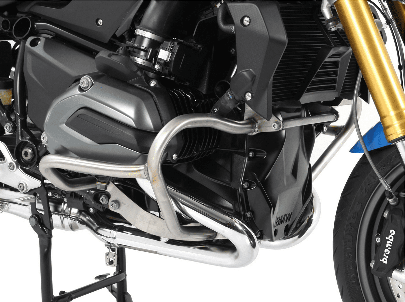 Engine guard silver for BMW R 1200 R LC (15-18) Hepco & Becker