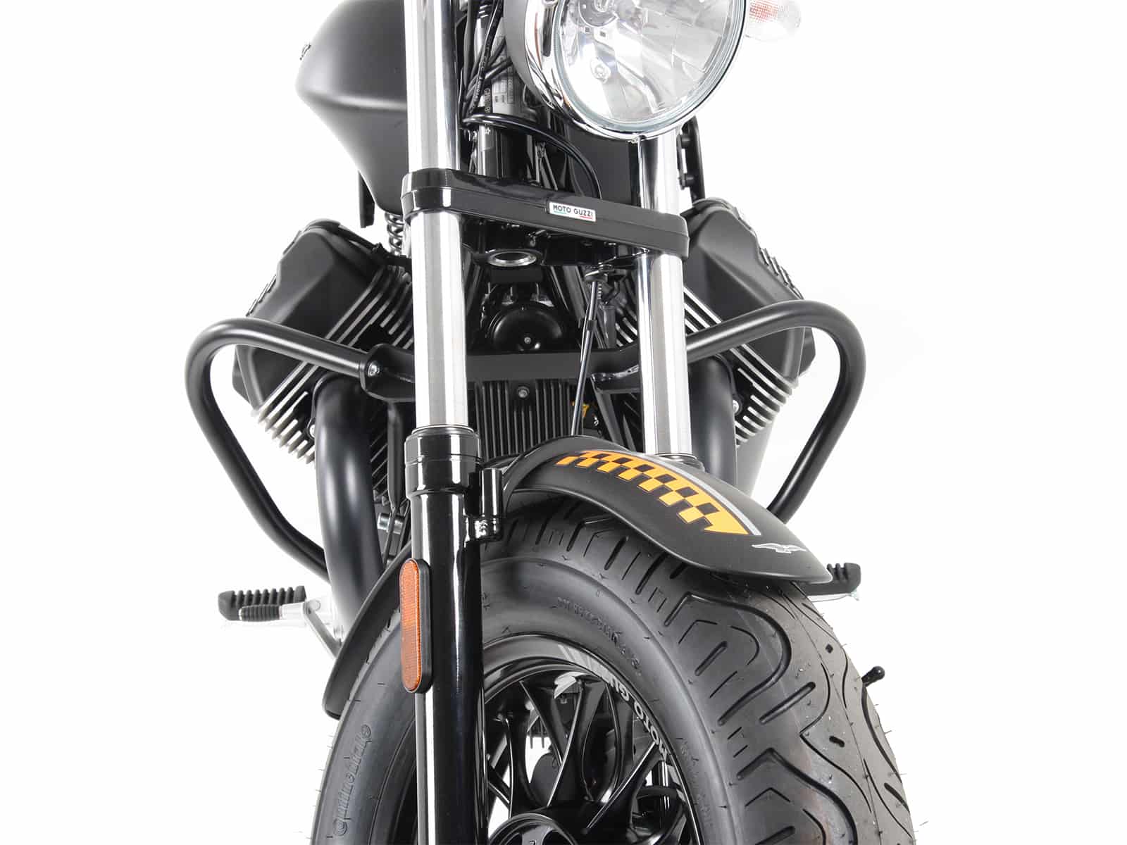 Chrome engine guard for Moto Guzzi V9 Bobber/Special Edition (21-) Hepco & Becker