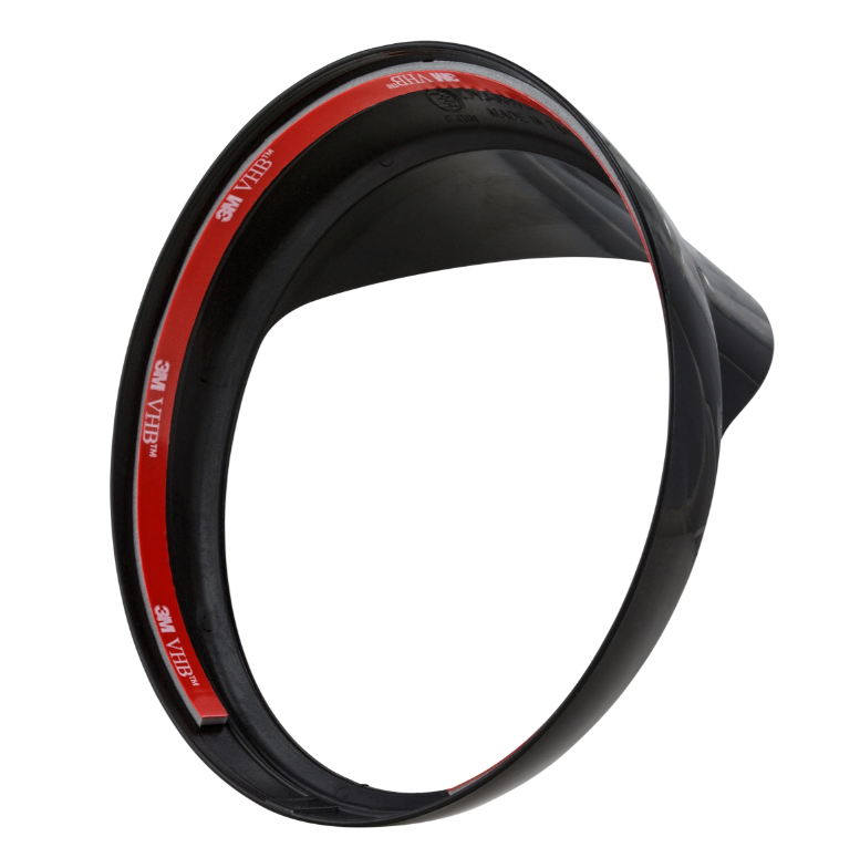 Lamp ring with lampshade for Vespa LX 50-150cc, black glossy
