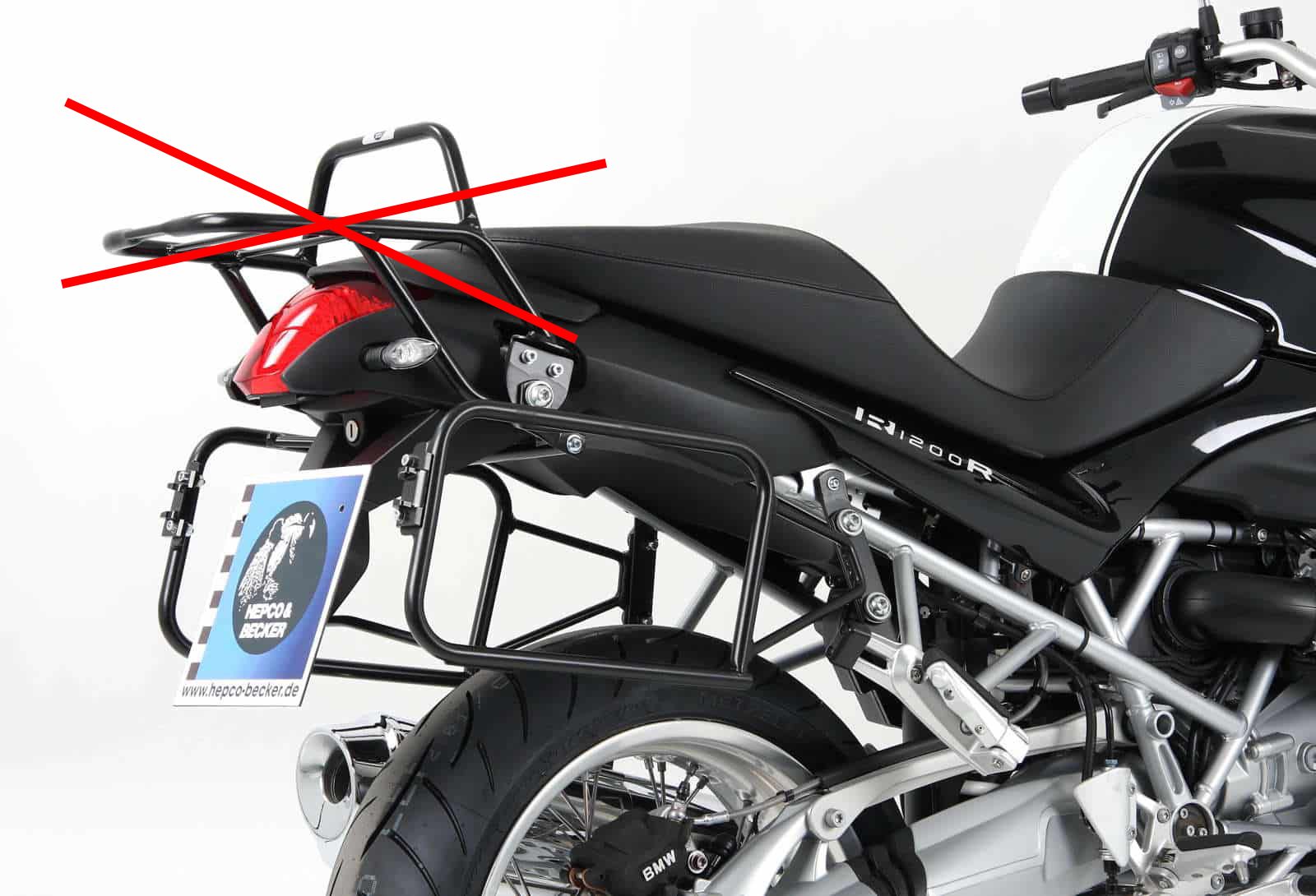 Side case carrier Lock-it black for BMW R 1200 R (06-10) Hepco & Becker