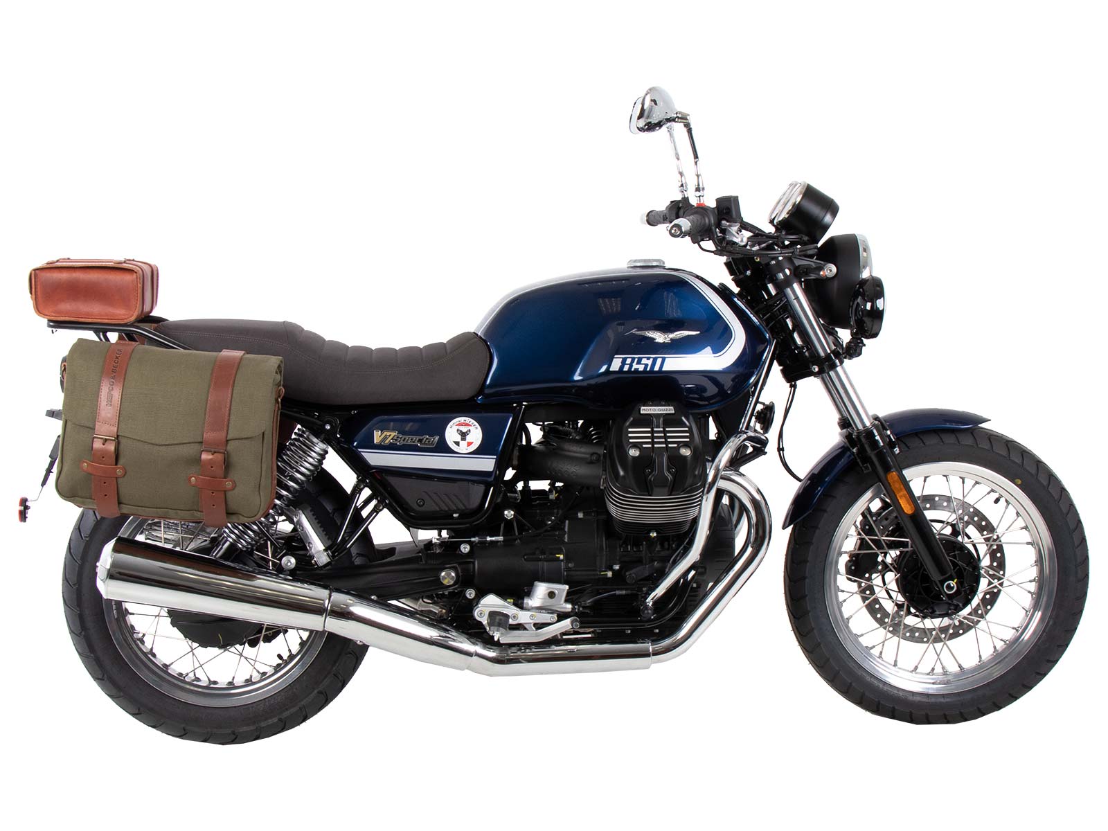 C-Bow side carrier chrome for Moto Guzzi V7 850 Special (25- ) Hepco & Becker