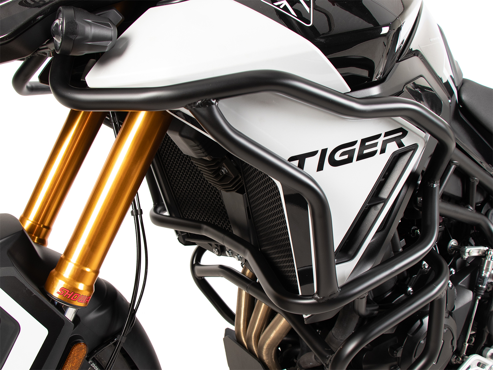 Tank protection bar "Solid" black for Triumph Tiger 900 GT / Pro (24-) Hepco & Becker