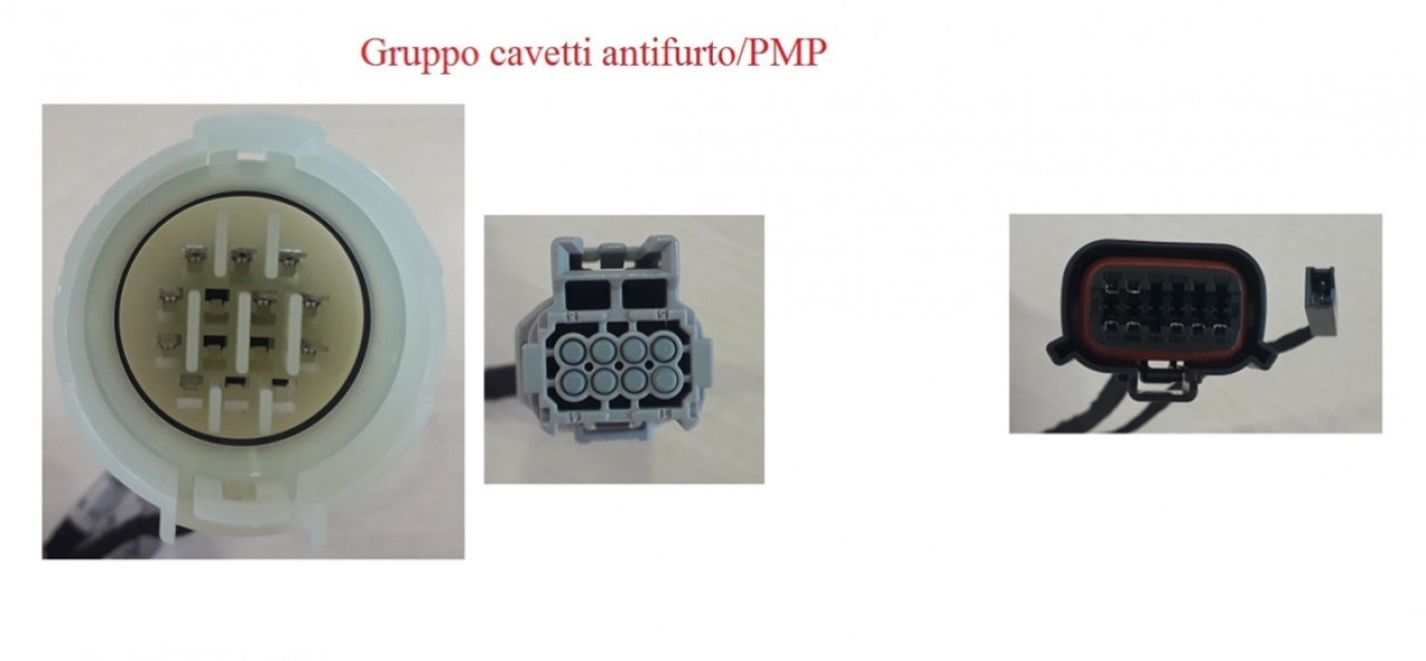 Installation kit for multimedia platform and anti-theft device for MP3 HPE 300 /Sport (19-23)