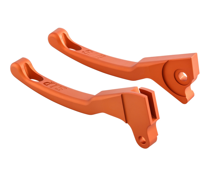 Sport lever set brake Shorty for Vespa LX /LXV /S /Primavera /Sprint 50-150ccm, orange matt