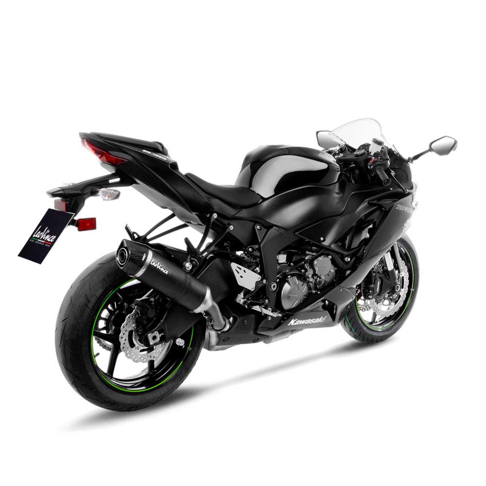 LeoVince exhaust system LV One Evo for Kawasaki ZX-6 R 636, carbon, slip on, E-certificate