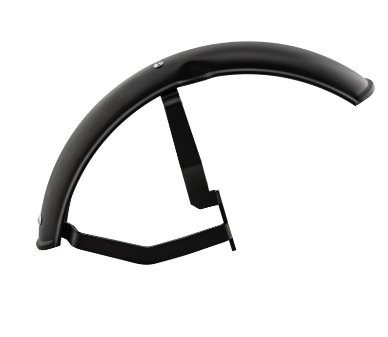 Mudguard 2.0 Garelli for Vespa PX 80-200cc, metal black matt, holder black