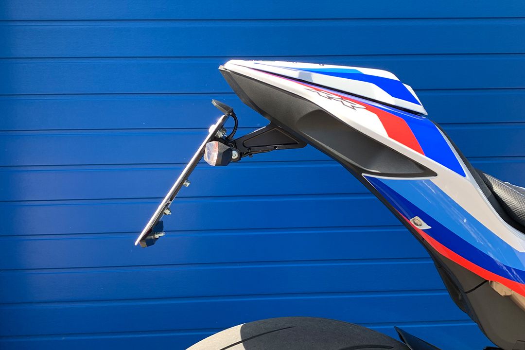 Aluminum license plate holder for BMW S1000 RR (19-)