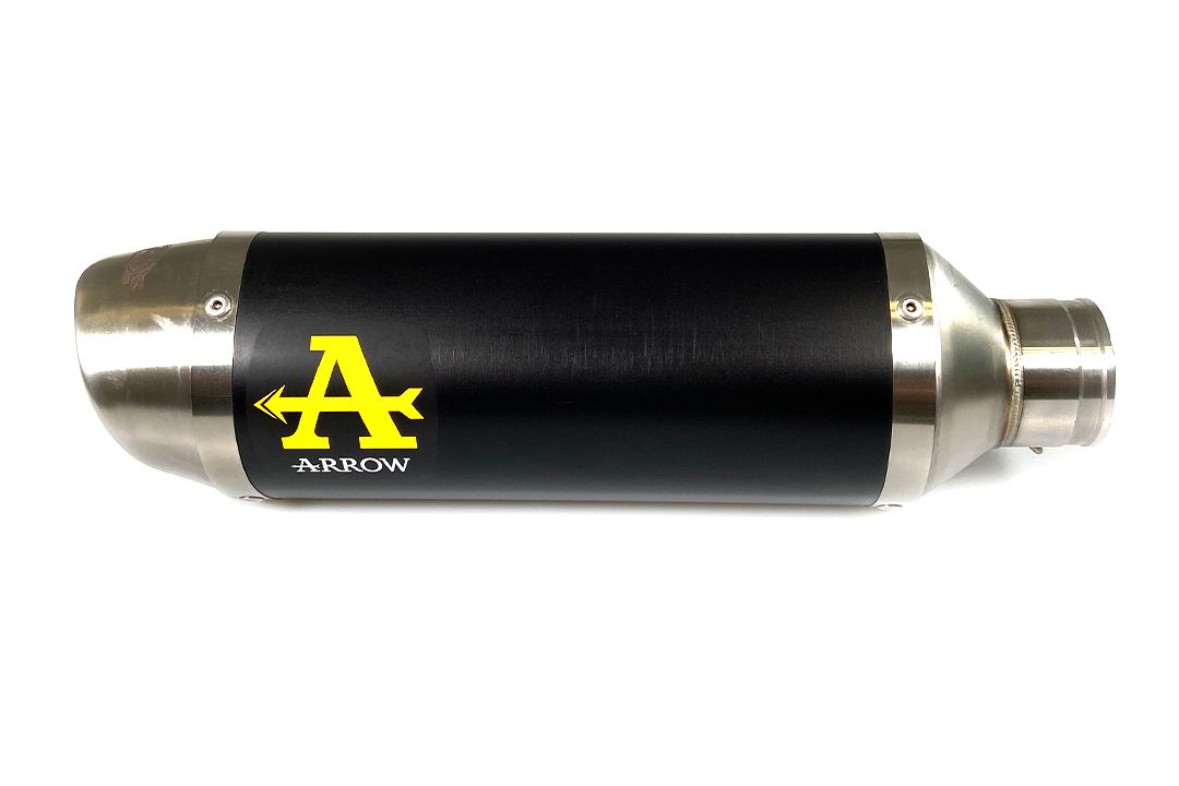 ARROW exhaust DARK THUNDER aluminum black for Yamaha MT-07 (21-)