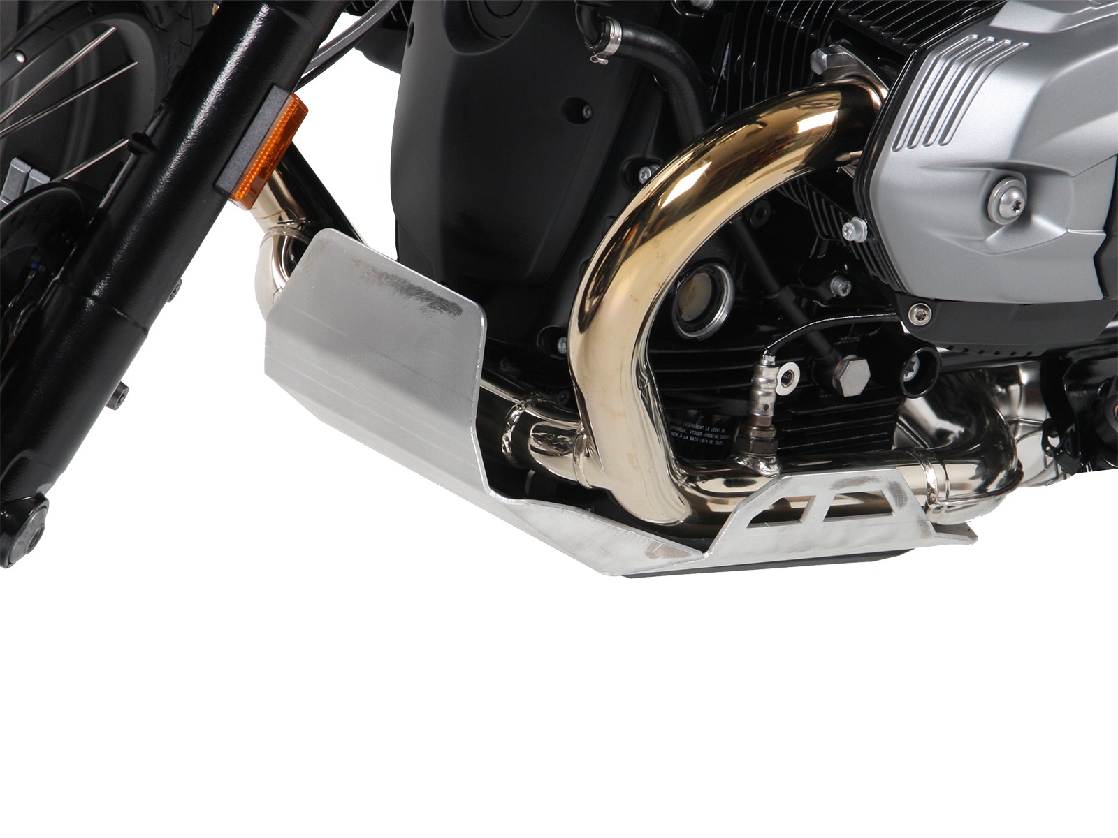 Engine protection plate silver for BMW R nineT Scrambler (16-23) Hepco & Becker